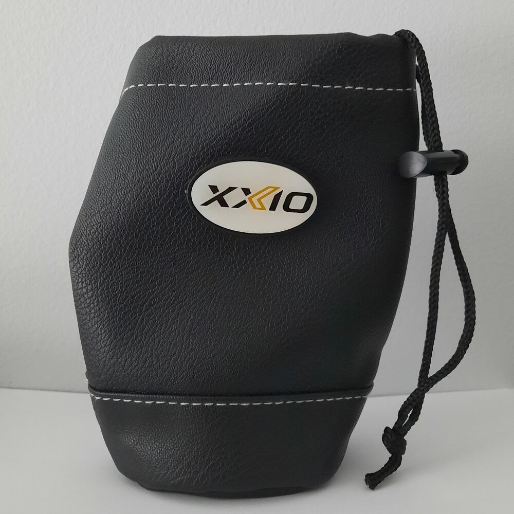 XX10 Golfers Valuables Pouch Bag Black with Drawstrings Golf Caddy